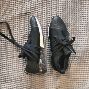 JustFab Black Tennis Shoes